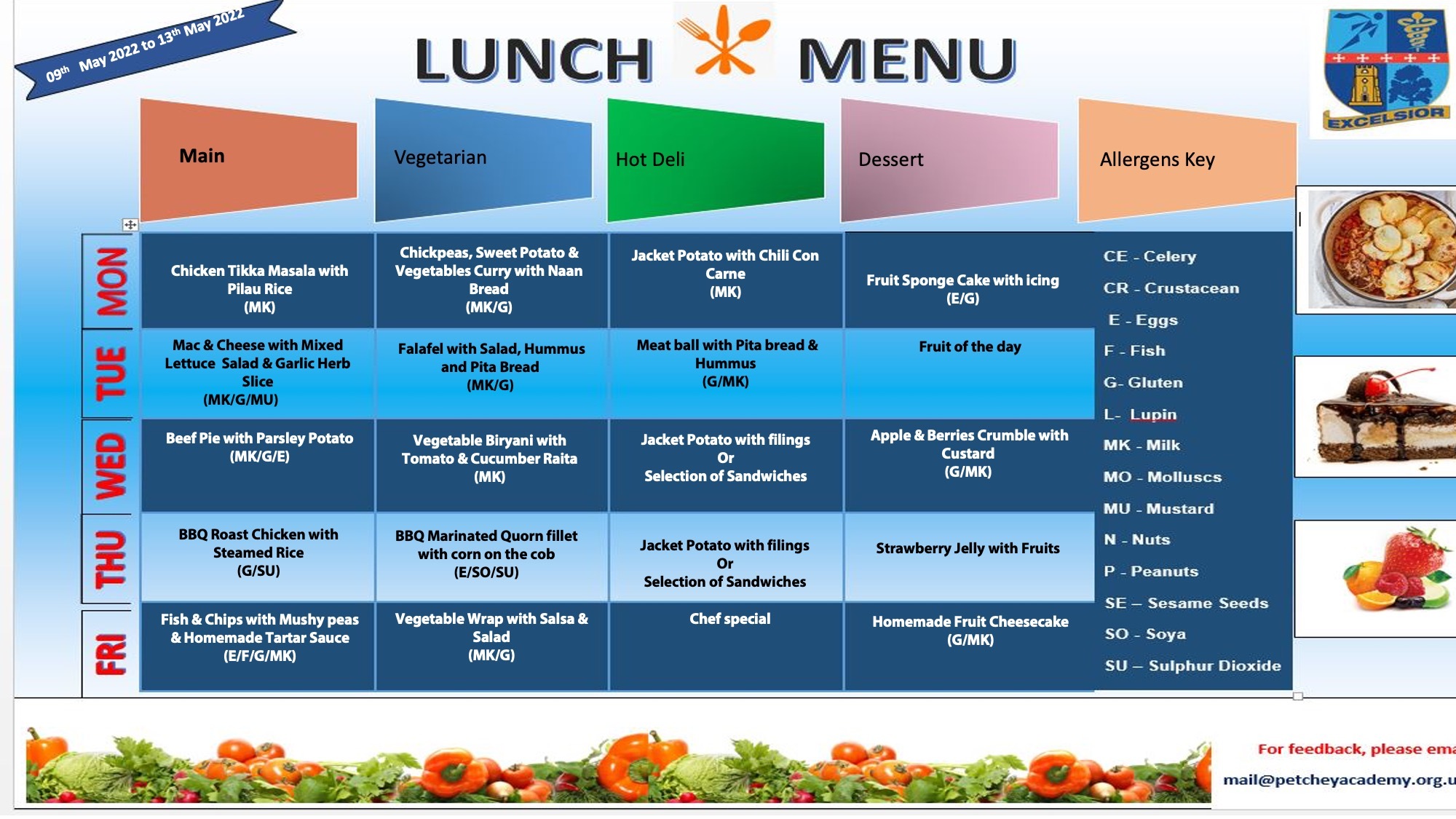 Lunch menu wk 09.05.22 DA